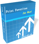 Print favorites for word